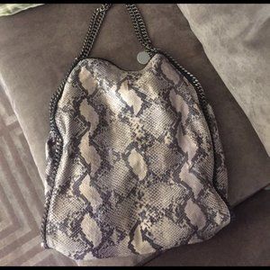 Stroke McCartney lizard bag with silver hardware